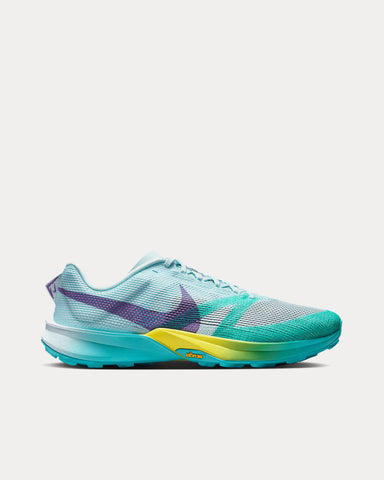 Nike Kiger 10 Glacier Blue / Dusty Cactus / Opti Yellow / Field Purple Running Shoes