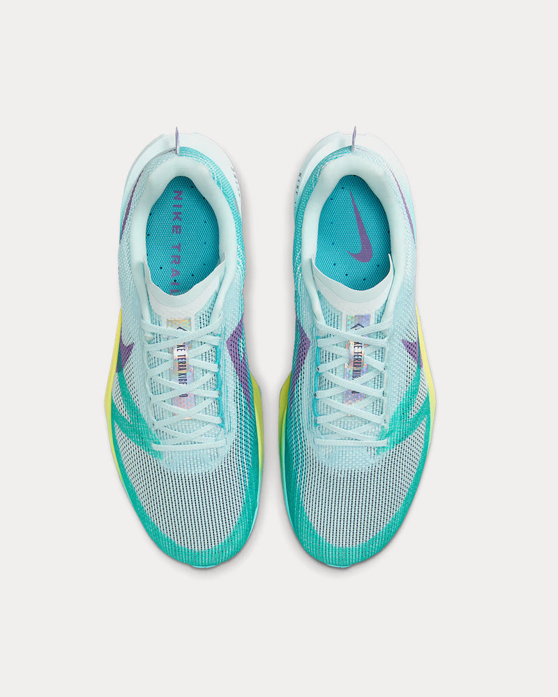 Nike Kiger 10 Glacier Blue / Dusty Cactus / Opti Yellow / Field Purple Running Shoes - 2