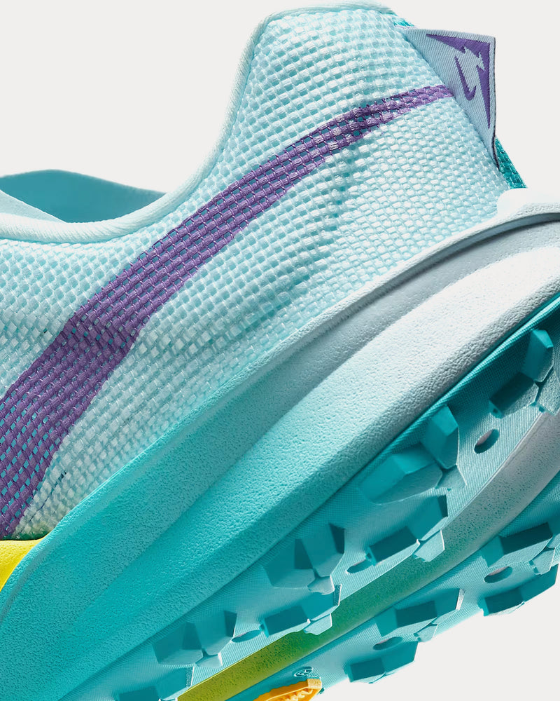 Nike Kiger 10 Glacier Blue / Dusty Cactus / Opti Yellow / Field Purple Running Shoes - 5