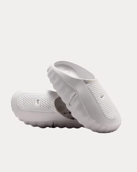 Nike Mind 001 White / Metallic Silver Mules - 3