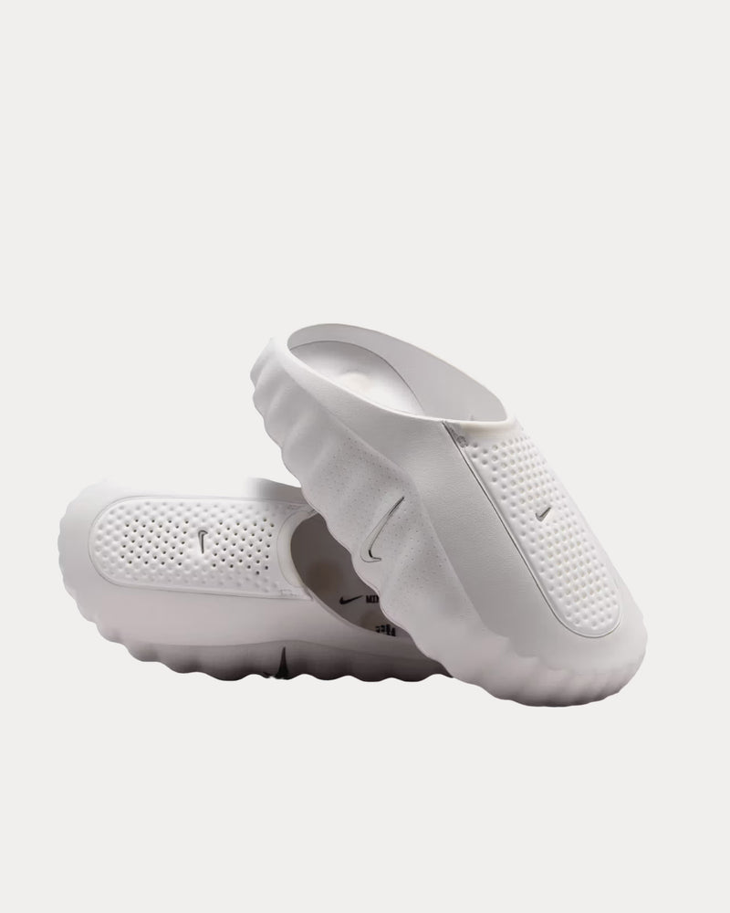 靴 Nike Mind 001 Mules 28cm white Nike Men's Mind 001 White / Metallic Silver Mules