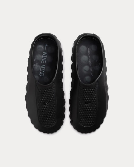 Nike Mind 001 'Triple Black' Black / Anthracite / Cool Grey Mules - 2