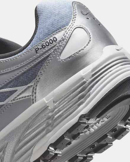Nike P-6000 Metallic Silver / Wolf Grey / Anthracite / Summit White Low Top Sneakers - 5