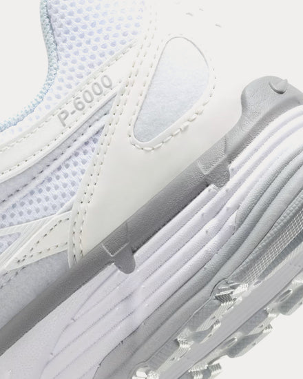 Nike P-6000 Metallic Summit White / Pure Platinum / Wolf Grey / White Low Top Sneakers - 6