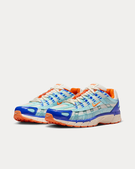 Nike P-6000 Summit White / Racer Blue / Guava Ice / Safety Orange Low Top Sneakers - 3