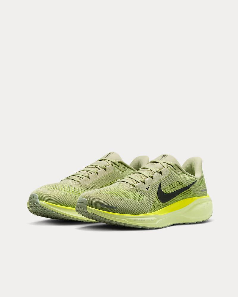 Nike Pegasus 41 Olive Aura / Volt / Barely Volt / White Running Shoes - 3