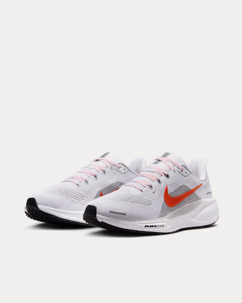Nike Pegasus 41 White / Wolf Grey /  Black / Picante Red Running Shoes - 3