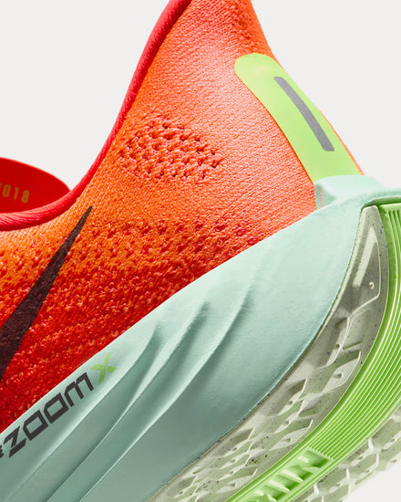 Nike Pegasus Plus Bright Crimson / Lime Blast / Mint Foam / Cave Purple Running Shoes - 5
