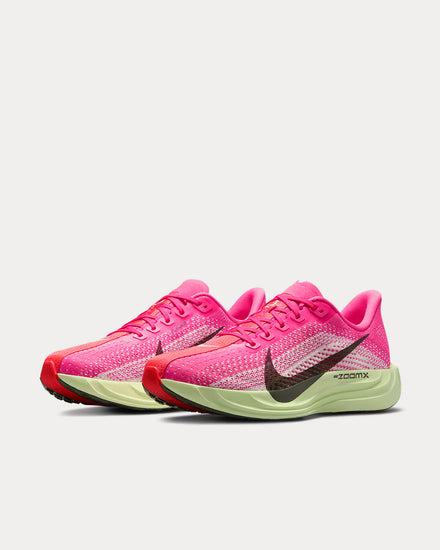 Nike Pegasus Plus Hyper Pink / Bright Crimson / Barely Volt / Sequoia Running Shoes - 3