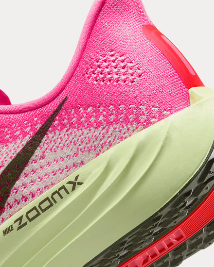 Nike Pegasus Plus Hyper Pink / Bright Crimson / Barely Volt / Sequoia Running Shoes - 5