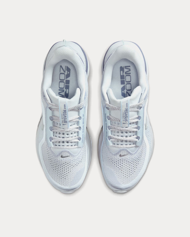 Nike Pegasus Premium Football Grey / World Indigo / White / Metallic Platinum Running Shoes - 2