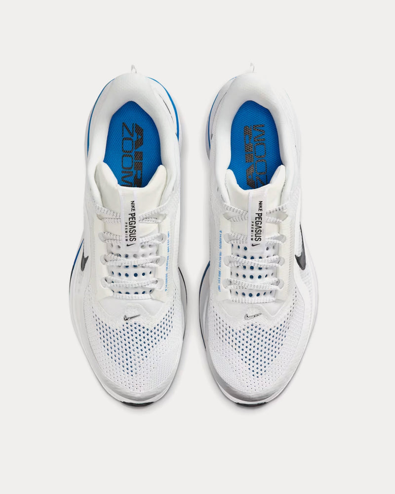 Nike Pegasus Premium White / Photo Blue / Pure Platinum / Black Running Shoes - 2