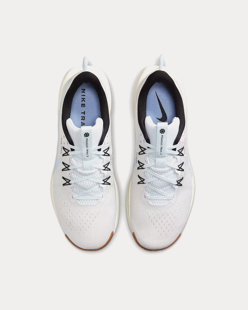 Nike Pegasus Trail 5 White / Metallic Silver / Sail / Blue Tint Running Shoes - 2