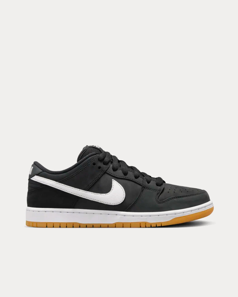 Nike SB Dunk Low Black / Gum Light Brown Low Top Sneakers - Sneak in Peace