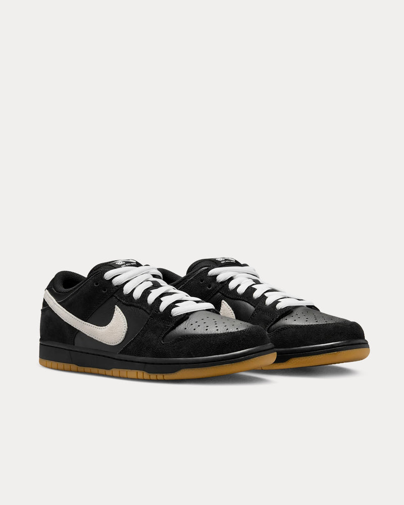 Nike SB Dunk Low Pro Black / White Low Top Sneakers - 3