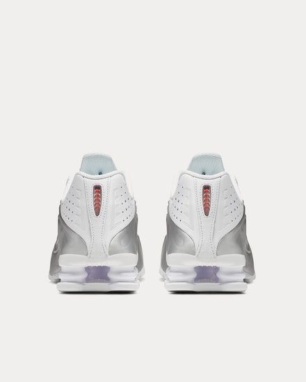 Nike Shox R4 Silver / White / Metallic Silver Low Top Sneakers - 3