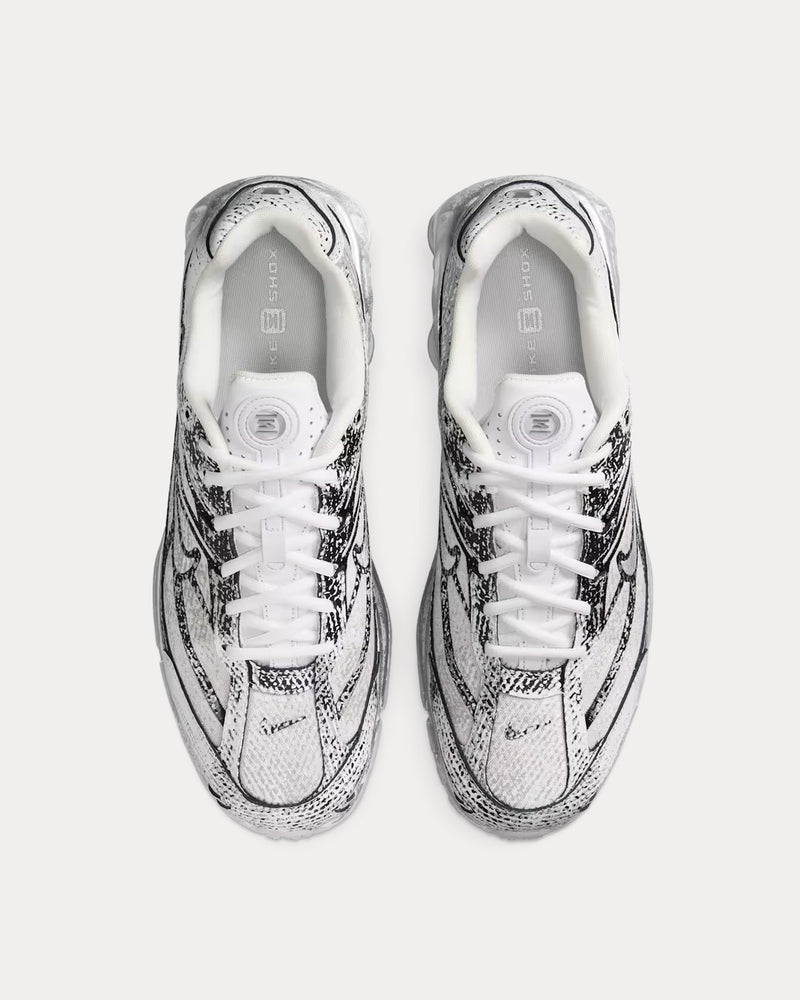 Nike Shox Ride 2 Metallic Platinum Low Top Sneakers - 2