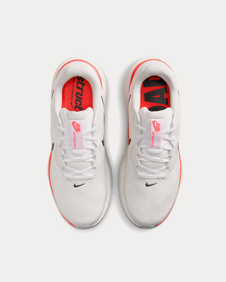 Nike Structure 26 White / Bright Crimson / Photon Dust / Black Running Shoes - 2