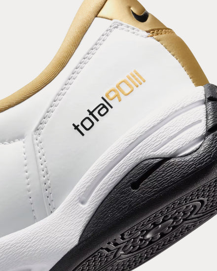 Nike Total 90 SP White / Black / Metallic Gold Low Top Sneakers - 5