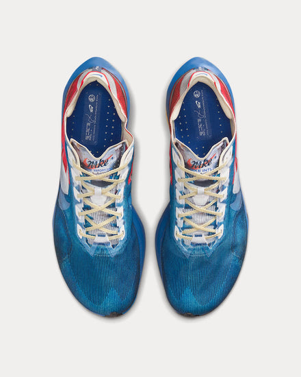 Nike Vaporfly 4 Multi-Color / Mountain Blue / Fire Red / Clear Running Shoes - 2