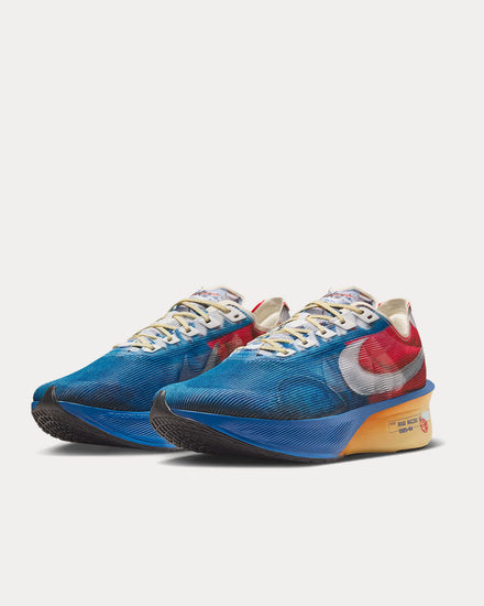 Nike Vaporfly 4 Multi-Color / Mountain Blue / Fire Red / Clear Running Shoes - 3