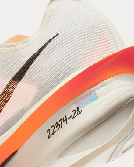 Nike Vaporfly 4 Proto Sail / Total Orange / White / Black Running Shoes - 5