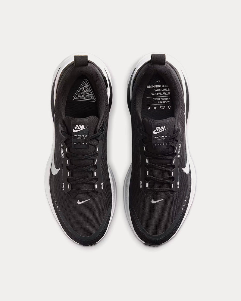 Nike Vomero 18 GORE-TEX Black / Anthracite / White / Metallic Silver Running Shoes - 2