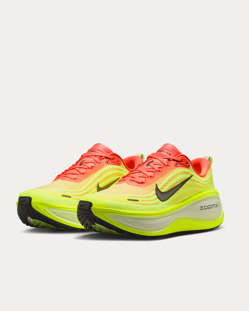 Nike Vomero Plus Bright Mango / Volt / Barely Volt / Metallic Dark Grey Running Shoes - 3