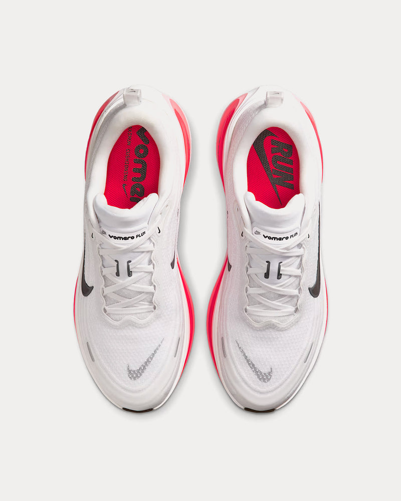 Nike Vomero Plus White / Bright Crimson / Metallic Silver / Black Running Shoes - 2