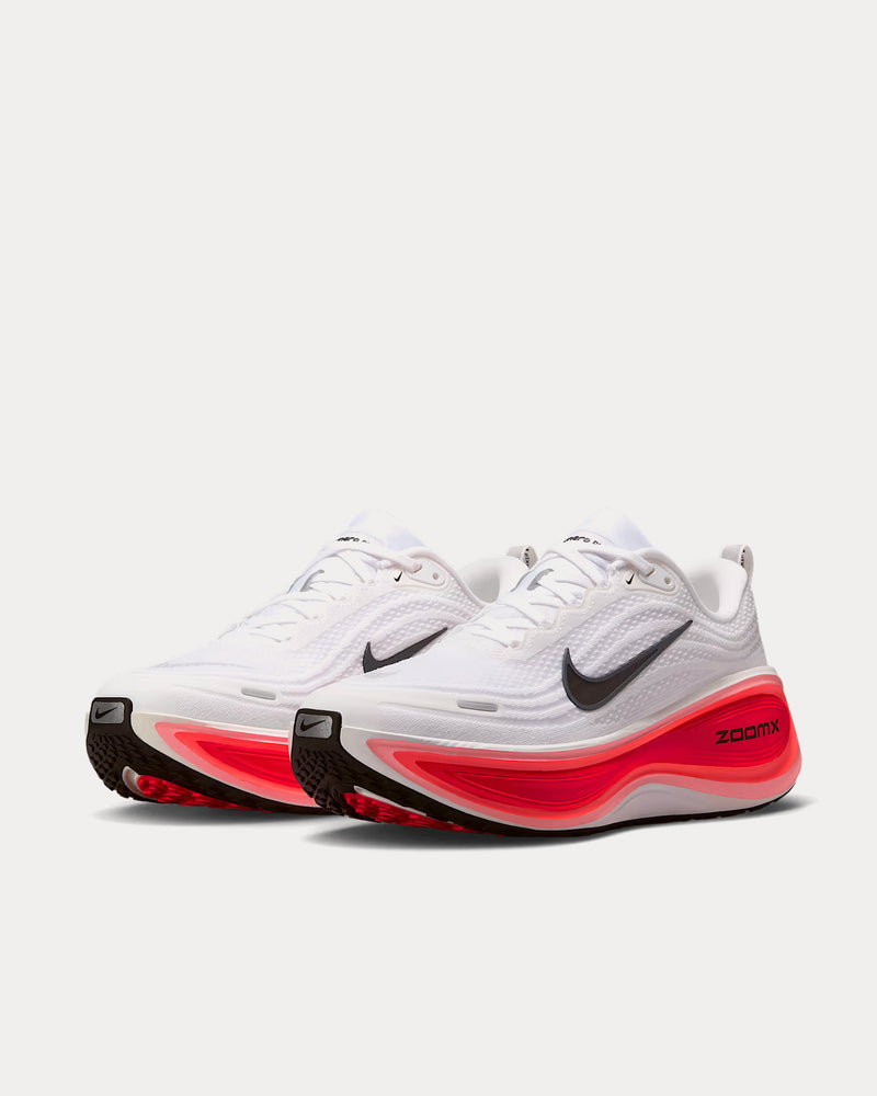 Nike Vomero Plus White / Bright Crimson / Metallic Silver / Black Running Shoes - 3