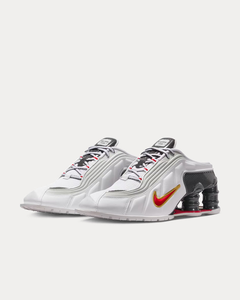 Nike x Martine Rose Shox MR4 White / Varsity Red Low Top Sneakers - 3