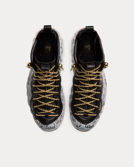 Nike x Victor Solomon Air Foamposite One Black / Metallic Gold High Top Sneakers - 2
