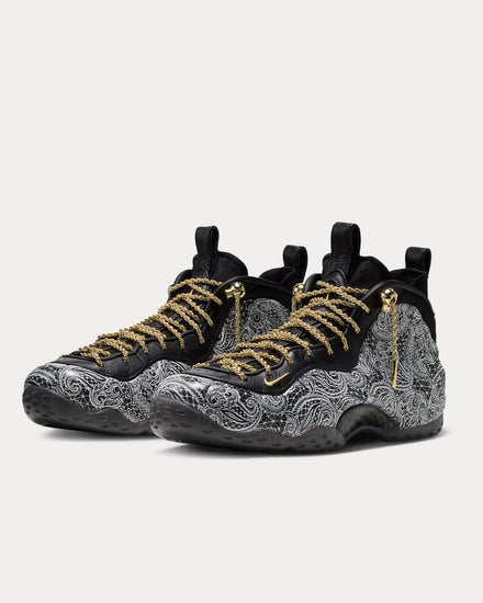 Nike x Victor Solomon Air Foamposite One Black / Metallic Gold High Top Sneakers - 3