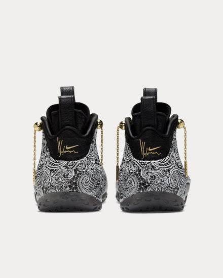 Nike x Victor Solomon Air Foamposite One Black / Metallic Gold High Top Sneakers - 4