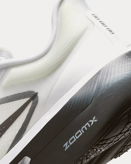 Nike Zoom Fly 6 White / Smoke Grey / Metallic Silver / Black Running Shoes - 5