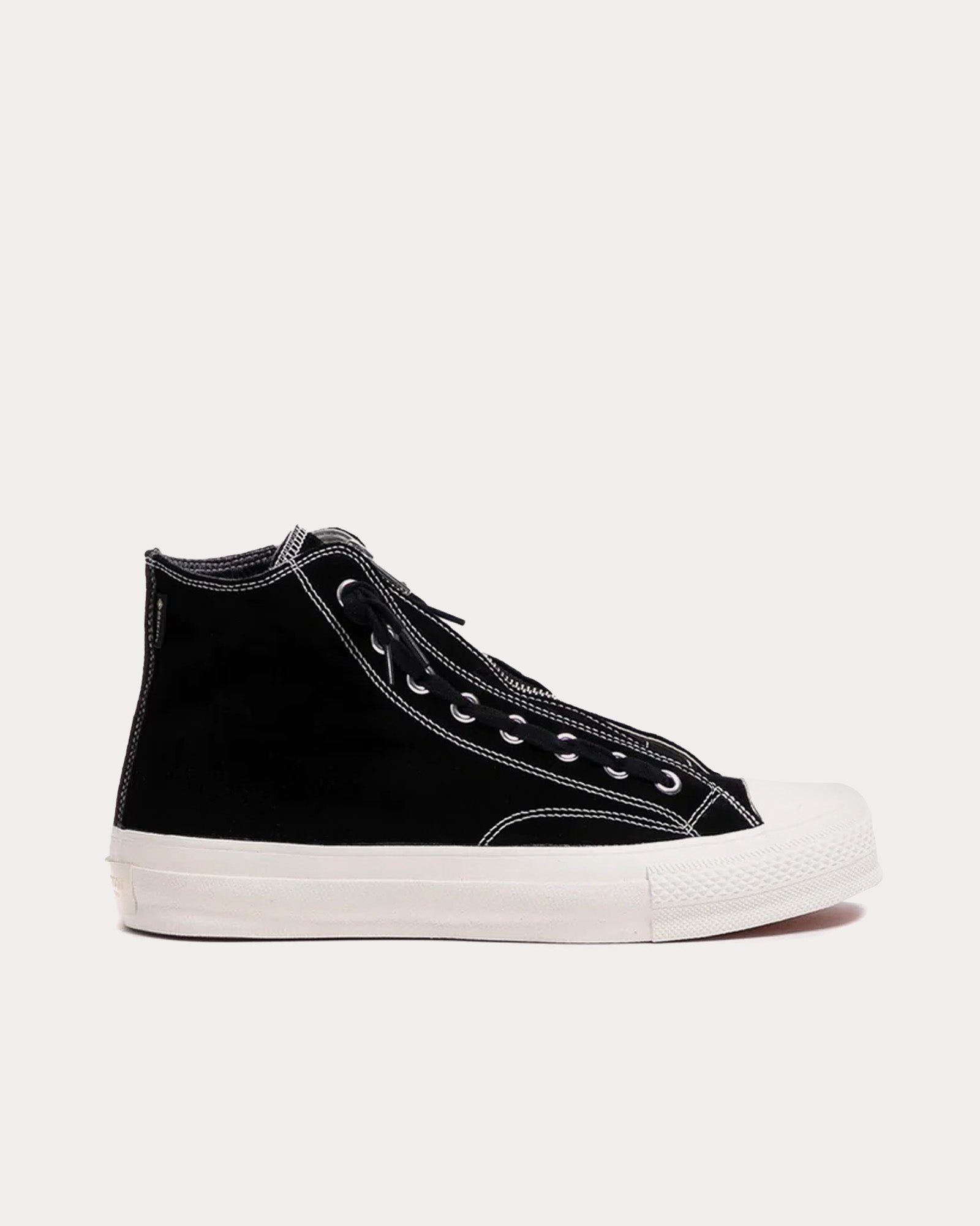 Nonnative - Dweller Hi Cow Leather with Gore-Tex Black / White High Top Sneakers
