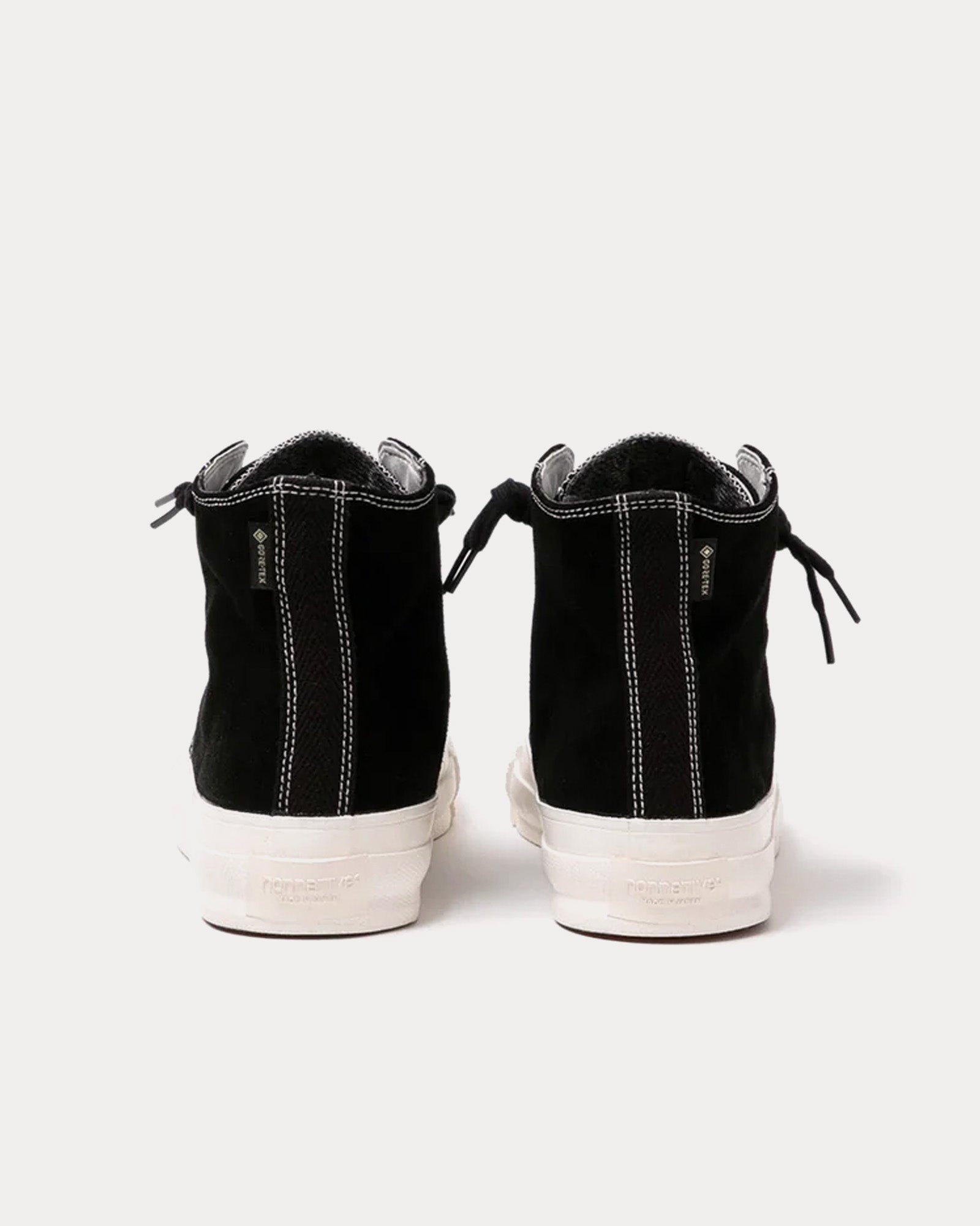 Nonnative - Dweller Hi Cow Leather with Gore-Tex Black / White High Top Sneakers