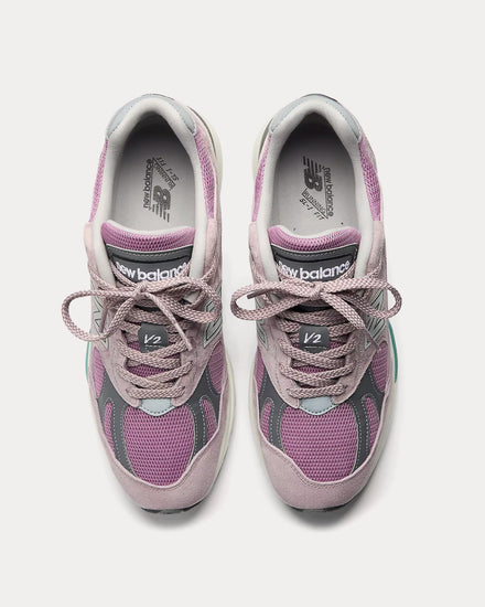 New Balance Made in UK 991v2 'Retro Pop' Polignac / Toadstool / Silver Low Top Sneakers - 2