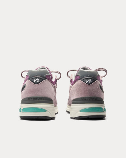 New Balance Made in UK 991v2 'Retro Pop' Polignac / Toadstool / Silver Low Top Sneakers - 4