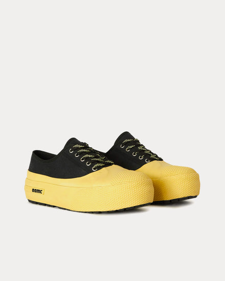 OAMC Exped Vulcanized Yellow / Black Low Top Sneakers - 3