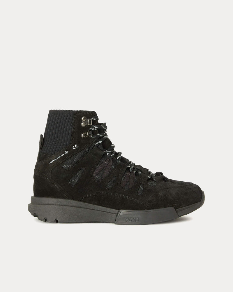 OAMC Trail Runner Black High Top Sneakers - 1