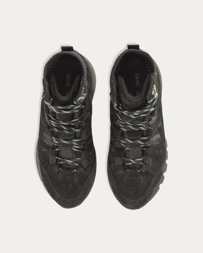 OAMC Trail Runner Black High Top Sneakers - 2