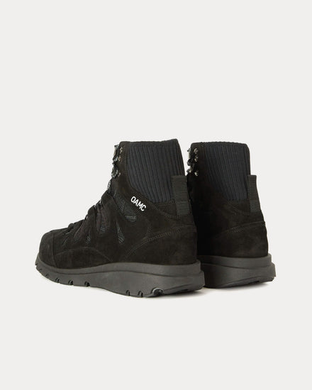 OAMC Trail Runner Black High Top Sneakers - 4