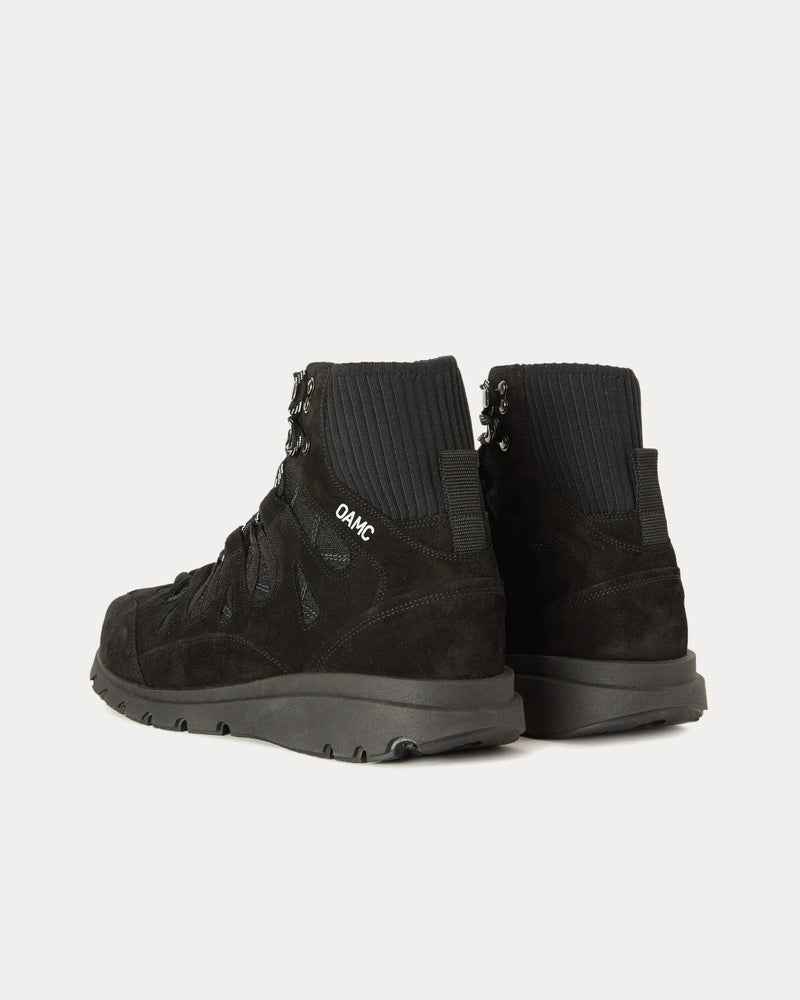 OAMC Trail Runner Black High Top Sneakers - 4