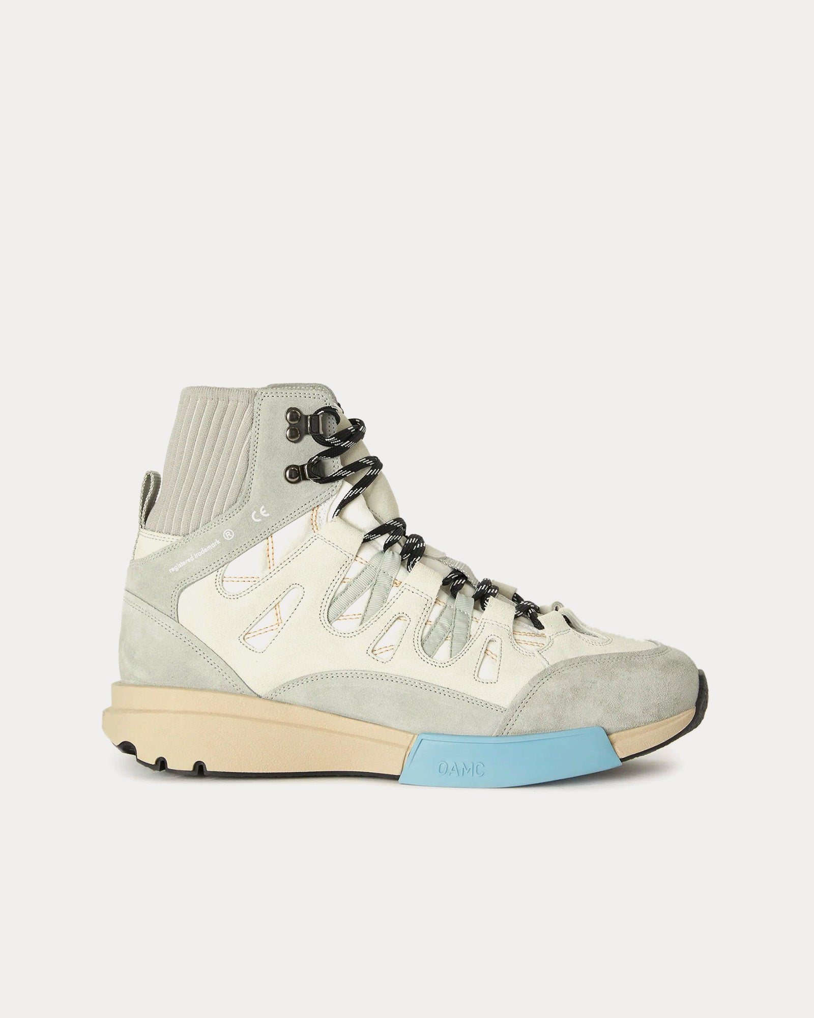 OAMC Men's Trail Runner Off-White High Top Sneakers