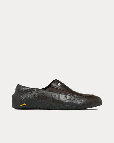 OAO Facet Brown Slip On Sneakers