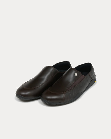 OAO Facet Brown Slip On Sneakers - 3