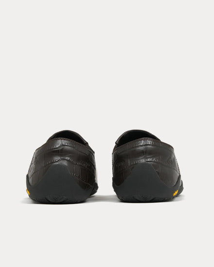 OAO Facet Brown Slip On Sneakers - 4