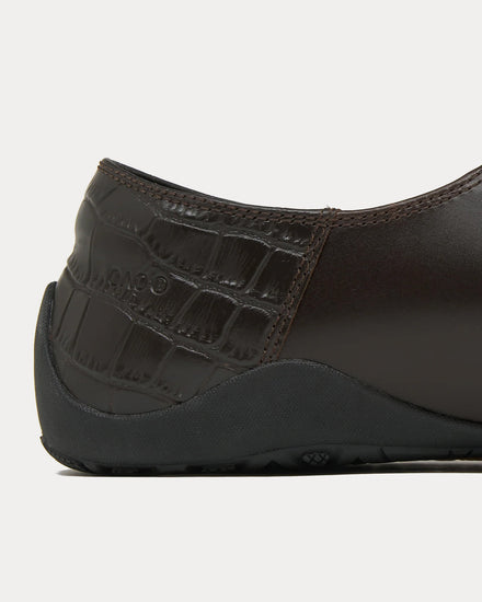 OAO Facet Brown Slip On Sneakers - 5