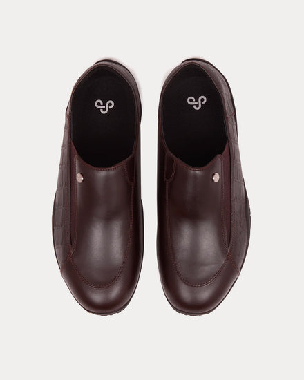OAO Facet Wine Red Slip On Sneakers - 4